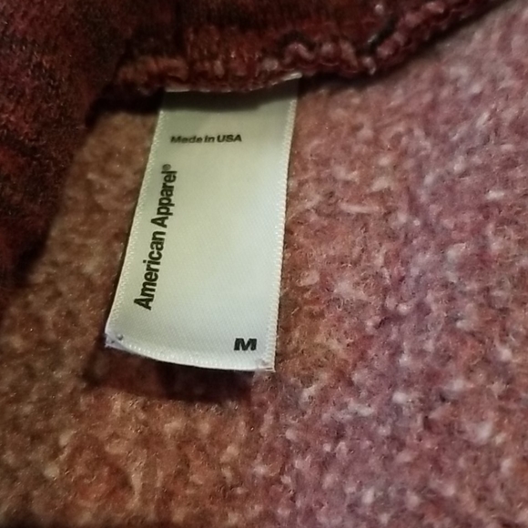 American apparel maroon fleece hoodie - Picture 3 of 4